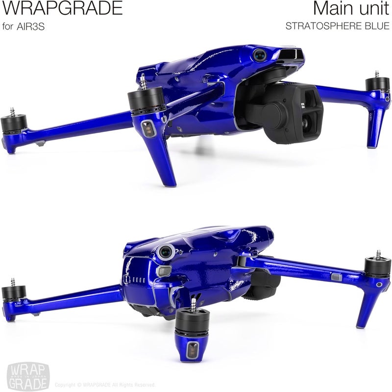 WRAPGRADE Store Skin Decal Sticker Compatible with DJI Air 3S (Stratosphere Blue) - Image 4